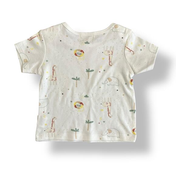 Rabbit Bear NWT Organic Cotton Safari Animal Shirt Babies Size 12M - Picture 5 of 8
